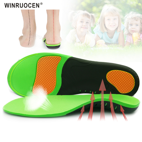 EVA 3D ортопедические стельки для взрослых и детей, плоская арка для ног X/O типа ноги corrigibil, Спортивная подушка для обуви ► Фото 1/6