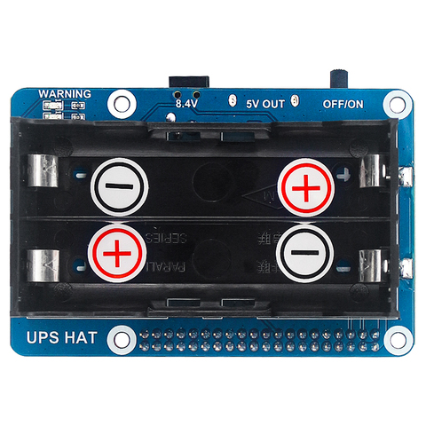 UPS модуль питания Raspberry Pi GPIO Pin 5 В, блок питания, стабильный выходной ток для Raspberry Pi 4B/3B +/3B (без батареи) ► Фото 1/6