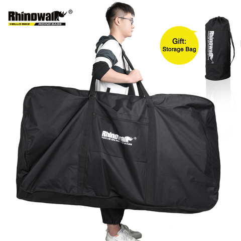 Складная велосипедная сумка Rhinowalk для переноски 26-29 дюймов, портативный чехол для велоспорта, велосипедного транспорта, аксессуары для путе... ► Фото 1/6
