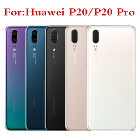 Задняя стеклянная крышка для Huawei P20 Pro, крышка аккумулятора, задняя панель, задняя крышка корпуса для Huawei P20, крышка аккумулятора ► Фото 1/4