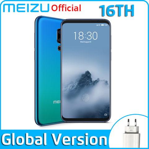 Meizu 16th 6 ГБ 64 ГБ 8 ГБ 128 ГБ, глобальная версия, мобильный телефон Snapdragon 845 Octa Core 16 Ом смартфон в-Экран, определение отпечатка пальца ► Фото 1/6