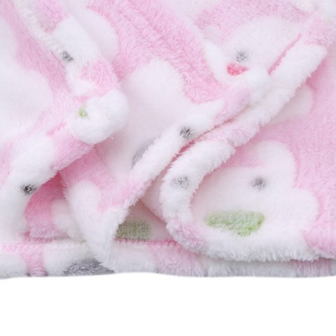 Одеяла Детские с мультяшным принтом, одеяло с воздушным кондиционированием для новорожденных, Коралловая Бархатная подушка, покрывало двойного назначения ► Фото 1/6