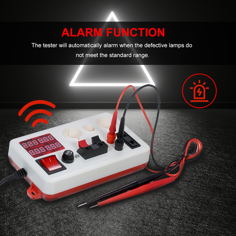 Светодиодный лампа светильник Напряжение Быстрый Тесты er Электрический Мощность метр для E27 B22 E14 лампа светильник Тесты коробка со звуковой сигнализацией ► Фото 1/6