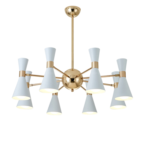 Белая люстра для спальни, черная Современная Потолочная люстра, освещение для кухни, гостиной, детской комнаты, домашнего интерьера, прихожей ► Фото 1/6