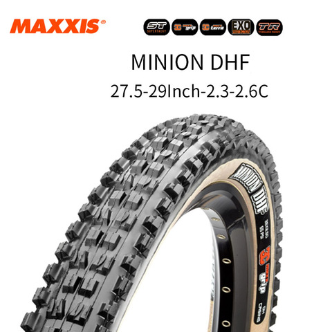 Шины MAXXIS Minion DHF для горного велосипеда EXO 3C 27,5 × 2,6 29 × 2,8 27,5/29 дюймов бескамерные Складные шины DH для горного велосипеда ► Фото 1/6