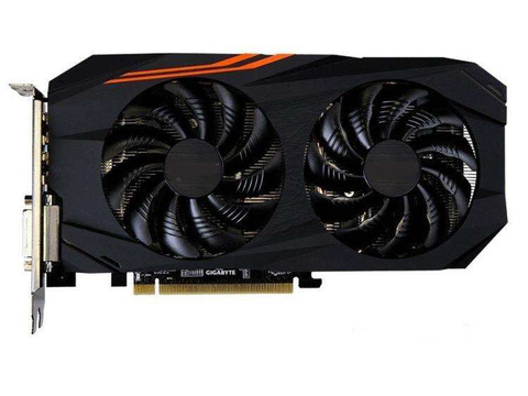 Б/у, видеокарта GABYTE RX570 4 Гб 256 бит GDDR5, графические карты для AMD RX 500 серии, VGA карты RX570, DisplayPort, HDMI DVI ► Фото 1/1