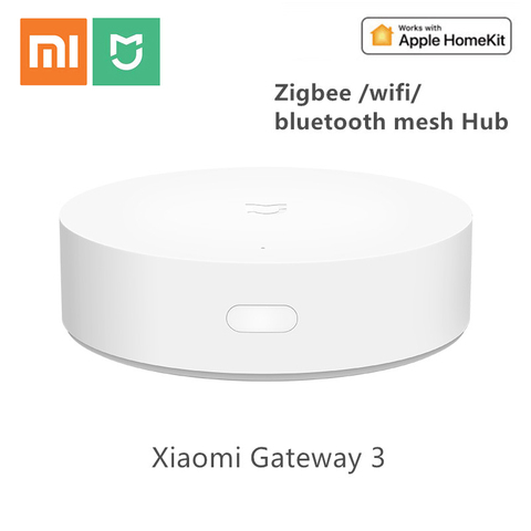 Оригинальный Многофункциональный шлюз Xiaomi mi 3, умный дом, работает с датчиком температуры и влажности, датчиками дверей и окон, 2022 ► Фото 1/5