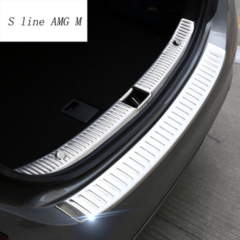 Автомобильный Стайлинг для Mercedes Benz C class W205 аксессуары наклейки крышки задний багажник отделка Бампер протектор Авто Защитная панель ► Фото 1/1