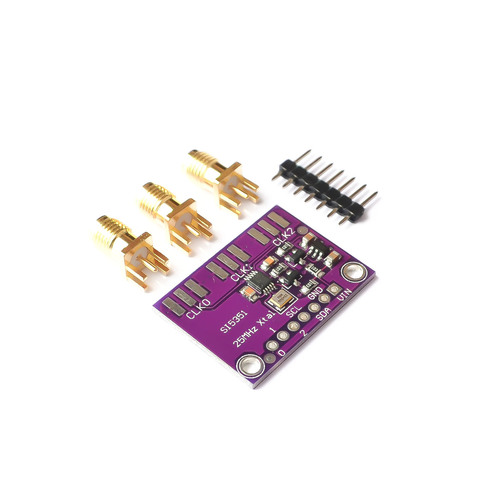 Настольная плата для генератора часов Si5351A Si5351 I2C, 3-5 в постоянного тока, Модульная плата для выключения, генератор сигналов, часы 8 кГц-160 МГц для Arduino ► Фото 1/3