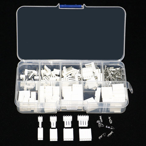 40 наборов в коробке KF2510 - 2p 3p 4P 5P pin 2,54 мм Шаг Терминал корпус штырьковый разъем адаптер зажим набор в ассортименте клемм ► Фото 1/4