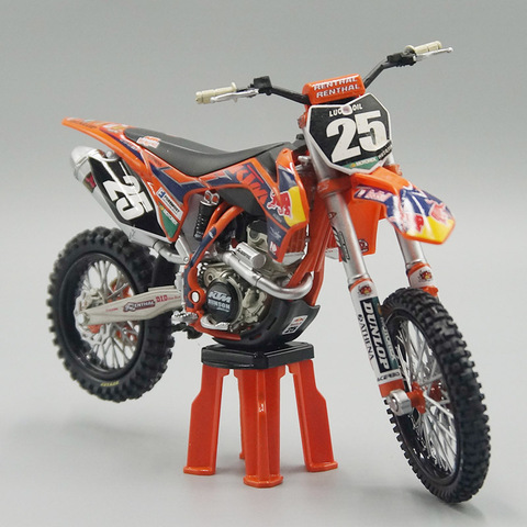 Литые игрушечные модели 1:12 KTM 250 SX-F 25 # копия миниатюрного мотоцикла для коллекции ► Фото 1/6