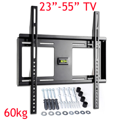 PTB-906SF 60 кг vesa 400x400 универсальное металлическое фиксированное настенное крепление для телевизора 23-55 дюймов плоская панель ЖК-дисплей светод... ► Фото 1/5