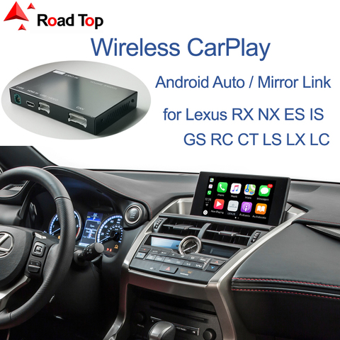 Беспроводная CarPlay для Lexus NX RX IS ES GS RC CT LS LX LC UX 2014-2022, с Android Mirror Link AirPlay, функции автомобильной игры ► Фото 1/4