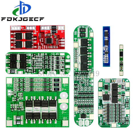 1S 2S 3S 4S 5S 6S 3A 15A 20A 30A литий-ионный аккумулятор 18650 зарядное устройство PCB плата защиты BMS для электродвигателя Lipo Cell Module ► Фото 1/6