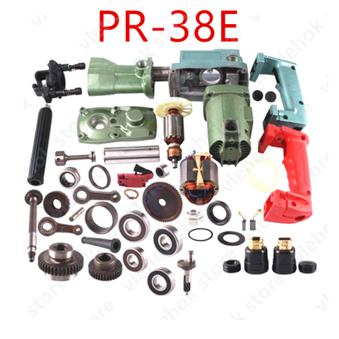 Запасные части для электроинструмента Hitachi PR38E, комплектующие для электроинструментов Hitachi PR38E, PR, 38E ► Фото 1/2