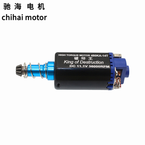 Двигатель chihai CHF-480KA 14T DC 11,1 V 36000RPM высокоскоростная Угольная щетка замена двигателя для страйкбола AK PTS ACR G36 Ver2 коробка передач ► Фото 1/5