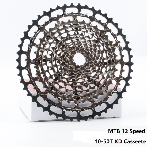 Сверхлегкий MTB 12 Скоростей 10-50T XD ULT кассеты с ЧПУ горный велосипед Freewheel сталь прочный 12 s k7 звездочки 390g ► Фото 1/6