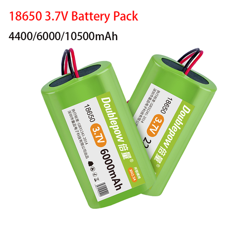 Doublepow 3,7 V 18650 литиевая батарея 4400/6000/10500mAh аккумуляторная батарея Рыбалка светодиодный светильник Bluetooth динамик ► Фото 1/6