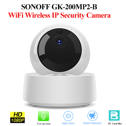 Беспроводная IP-камера SONOFF GK-200MP2-B 1080P HD Smart Home с ИК-подсветкой и функцией ночного видения ► Фото 1/6