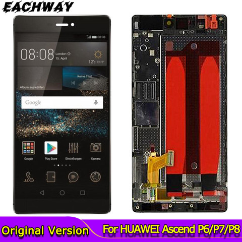 ЖК-дисплей для HUAWEI Ascend P6 P7 P8 для Huawei P8 GRA_L09 GRA_UL00 GRA-L09 GRA-UL00 ЖК-экран Ascend P6 P7 сенсорный дигитайзер ► Фото 1/6