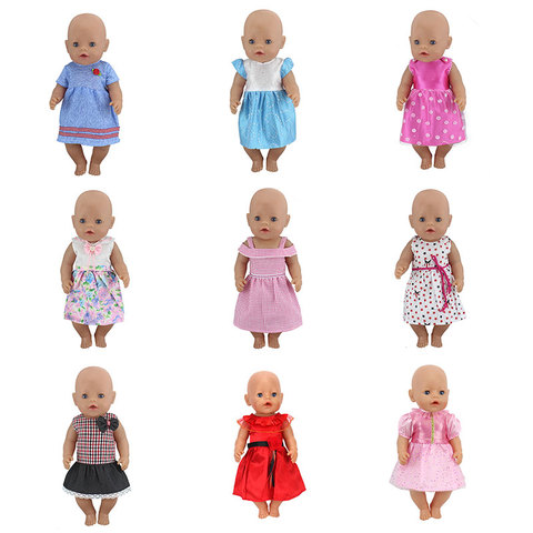 Новое платье, одежда для 43 см Zapf Baby Doll, 17 дюймов, Одежда для кукол новорожденных ► Фото 1/6