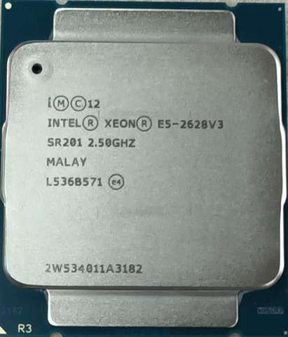 Процессор Intel Xeon E5 2628 V3 2,50 ГГц 8-ядерный 8-поточный E5 2628V3 LGA2011-V3 85 Вт 22 нм ► Фото 1/1
