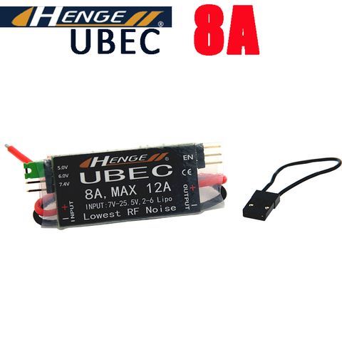 HENGE 8A UBEC выход 5V / 6V 6A / 8A Макс 12A вход 7V-25,5 V 2-6S Lipo / 6-16 cell Ni-MH переключатель вход Режим BEC для радиоуправляемого квадрокоптера ► Фото 1/3