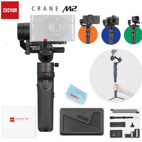 Zhiyun Crane M2 3-осевой Ручной Стабилизатор Для беззеркальных камер смартфонов Gopro стабилизатор vs G6 Plus DJI Ronin S Max ► Фото 1/6