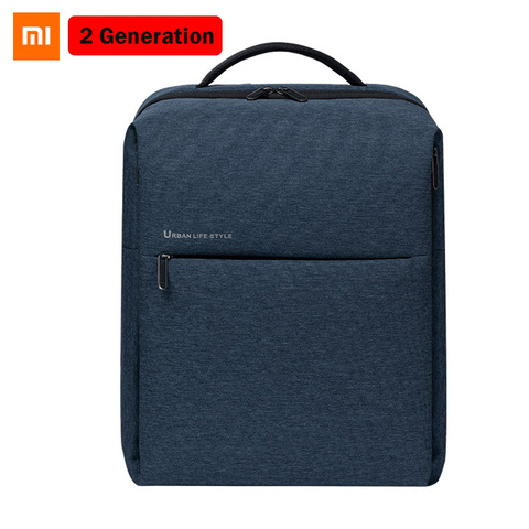 Оригинальный простой городской рюкзак Xiaomi Mi 2 поколения, рюкзак на плечо, рюкзак, школьная сумка, спортивная сумка для ноутбука 15,6 дюйма ► Фото 1/6