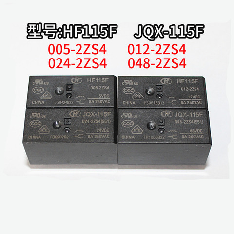 100% новый Hongfa реле HF115F-024-2ZS4 24VDC 2 группы преобразования 8PIN 8A JQX-115F-024-2ZS4 24V JQX-115F 24V DC ► Фото 1/1