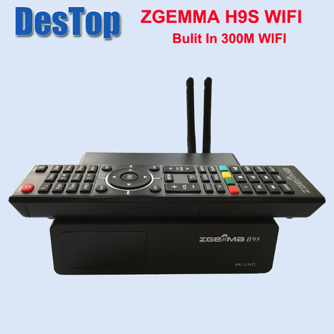 Zgemma-Star 1 шт./лот ZGEMMA H9S bulit in 300M wifi DVB-S2X Multistream 4K UHD поддержка спутникового ресивера ZGEMMA H9S ► Фото 1/6