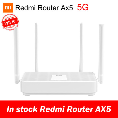 Новый Xiaomi Redmi Router AX5 WiFi 6 1800 5-ядерный 256M сетчатый домашний IoT 4 усилитель сигнала 2,4G 5 ГГц оба 2 двухдиапазонных OFDMA ► Фото 1/6