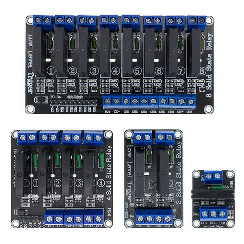 5 в 1 2 4 8 канальный SSR G3MB-202P твердотельный релейный модуль 240 В 2A выход с резистивный плавкий предохранитель Diy Kit для ARDUINO ► Фото 1/6