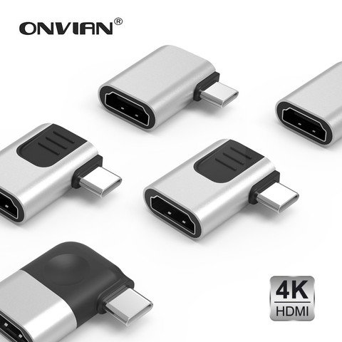 Onvian кабель-Переходник USB C на HDMI адаптер, 4K, 2K кабель типа C HDMI для MacBook Samsung Galaxy S10 Huawei Mate P20 Pro USB-C HDMI адаптер ► Фото 1/6