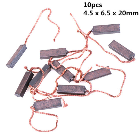 10 шт., щётки для электродвигателя, 4,5x6,5x20 мм ► Фото 1/6