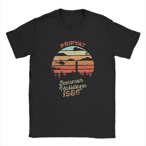Мужская футболка с надписью «Roentgen Not Great Not грязеустойчивая» на тему чернобыла, с цитатой о ядерной электростанции, 3,6 хлопковая одежда, Винтажная футболка, 1986 ► Фото 1/6