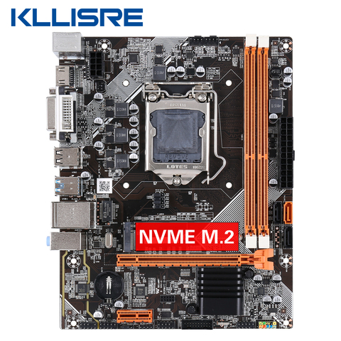 Материнская плата Kllisre B75 M.2 LGA1155 для ПК, подходит для процессоров i3, i5, i7, поддержка памяти ddr3 ► Фото 1/5