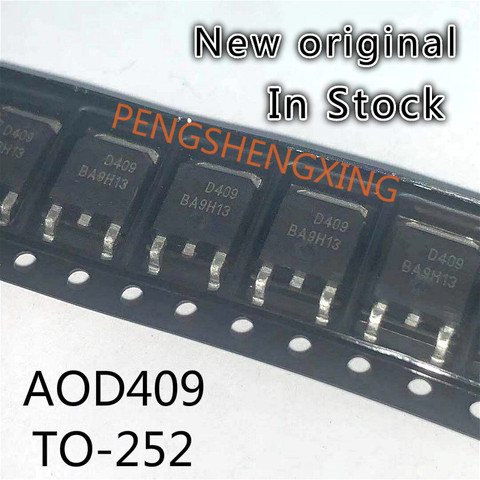 10 шт./лот AOD409 D409 26A 60V TO-252 D409 новая Оригинальная точечная распродажа ► Фото 1/1