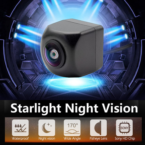 Камера заднего вида, 1080P, рыбий глаз, Sony, Android, большой экран, ультра высокое разрешение, AHD, камера заднего вида, звездный свет, ночное видение, камера заднего вида ► Фото 1/1