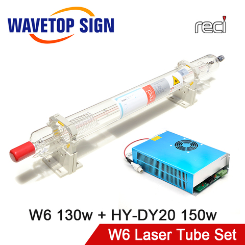 RECI лазерная трубка W6 130 Вт Длина 1650 мм диаметр 80 мм + лазерный источник питания DY20 CO2 лазерная трубка для лазерного гравировального станка ► Фото 1/1