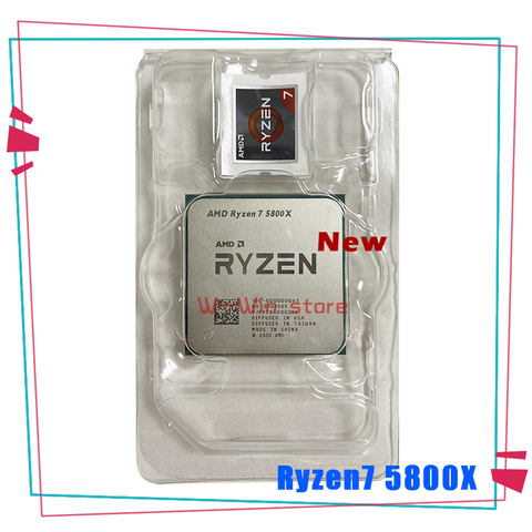 Новый процессор AMD Ryzen 7 5800X R7 5800X 3,8 ГГц Восьмиядерный шестнадцать потоков 105 Вт Процессор L3 = 32M 100-000000063 разъем AM4 без вентилятора ► Фото 1/1