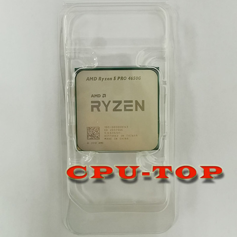 Процессор AMD Ryzen 5 PRO, 4650 ГГц, 6 ядер, 12 потоков, 65 Вт, L3 = 8M 3,7-100, разъем AM4 ► Фото 1/2