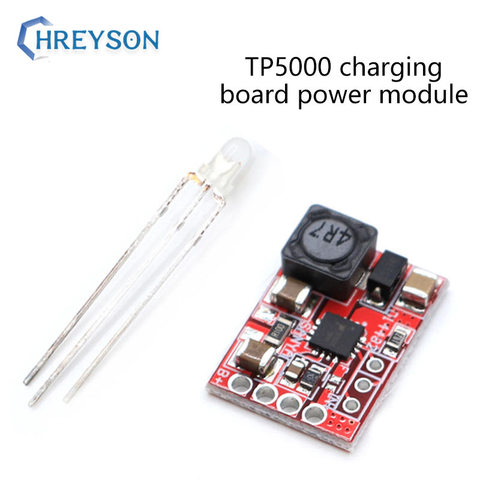 Плата модуля питания TP5100 для управления зарядкой TP5000 1A, литий-железо-фосфатная батарея, совместимая с литиевыми батареями 3,6 В, 4,2 В ► Фото 1/6