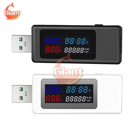 DC4-30V USB тестер мультиметр переменного тока Напряжение сроки Мощность Ёмкость Вольтметр Амперметр 5A Поддержка с 120 Вт быстрой зарядки ► Фото 1/6