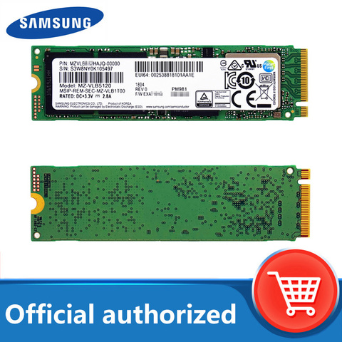 SAMSUNG 1 ТБ SSD M.2 PM981 256 ГБ 512 półprzewodnikowy dysk twardy M2 NVMe SSD PCIe 3,0x4 NVMe TLC PM сделать laptopa ► Фото 1/6