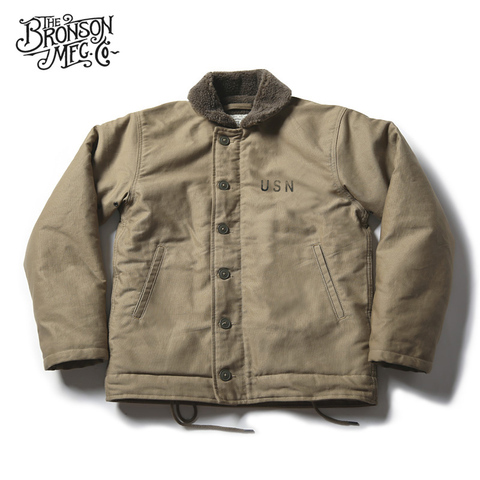 Винтажная Дизайнерская куртка Bronson USN, военная Униформа WW2, мотоциклетное Мужское пальто, 3 цвета ► Фото 1/6