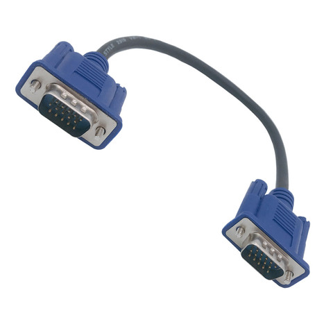 25 см 0,25 м HD15Pin VGA D-Sub короткий видеокабель штекер-штекер m/M штекер-гнездо и гнездо-гнездо RGB кабель для монитора ► Фото 1/4