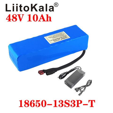 Аккумуляторная батарея LiitoKala для электровелосипеда, 48 В, 10 Ач, литий-ионный аккумулятор, комплект для переоборудования велосипеда bafang 1000 Вт ... ► Фото 1/6
