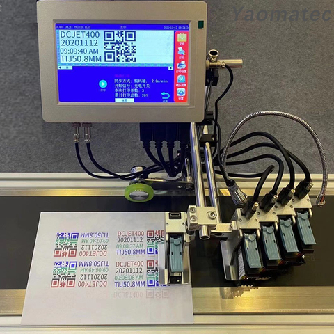 15 языков, 12,7-101,6 мм, многоголовочный автоматический кодирующий аппарат, онлайн струйный принтер, термоструйный принтер TIJ ► Фото 1/5