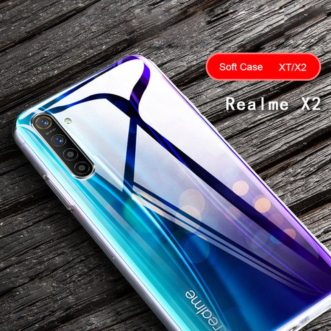 Противоударный чехол для OPPO Realme XT чехол Чехол из прозрачного термопластичного полиуретана Fundas чехол для OPPO Realme X2 X 2 Чехол Realme XT X2 силиконовый чехол 100% ► Фото 1/6